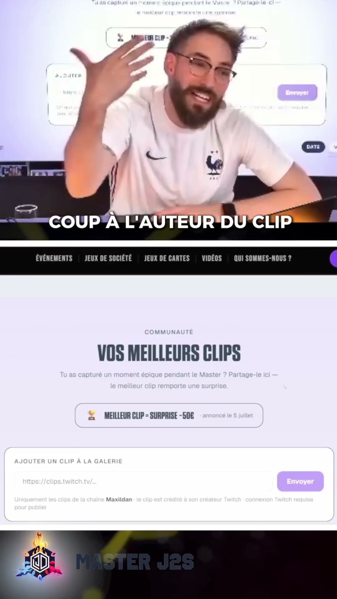 GAGNEZ une surprise pendant le MASTER J2S ​🎲 #masterj2s #tournoi #annonce #jeudesociété #cliptwitch