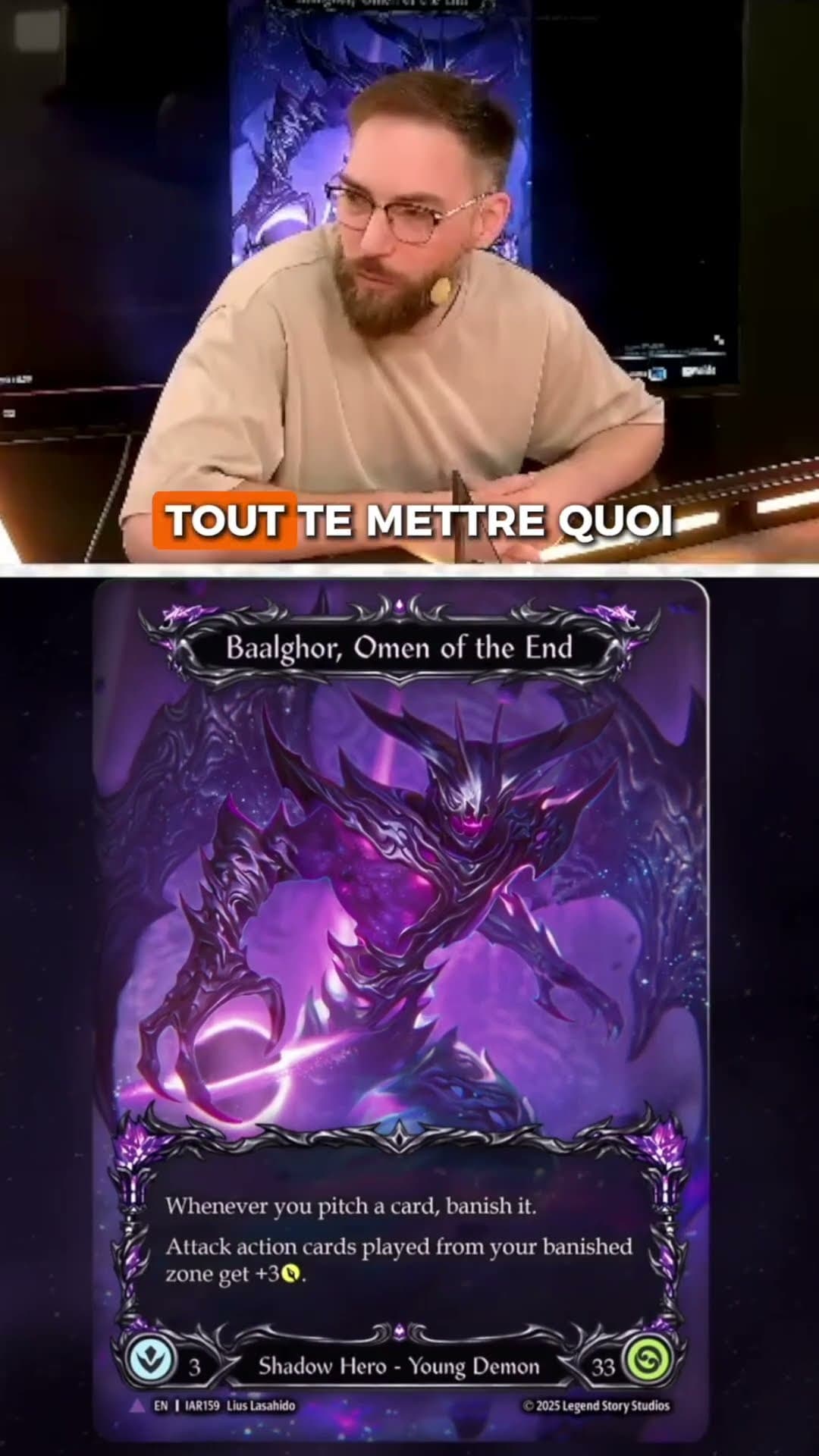 Il lui manque des PV non ? 🤔​🃏​ #fleshandblood #tcg #tcgshow #silverage