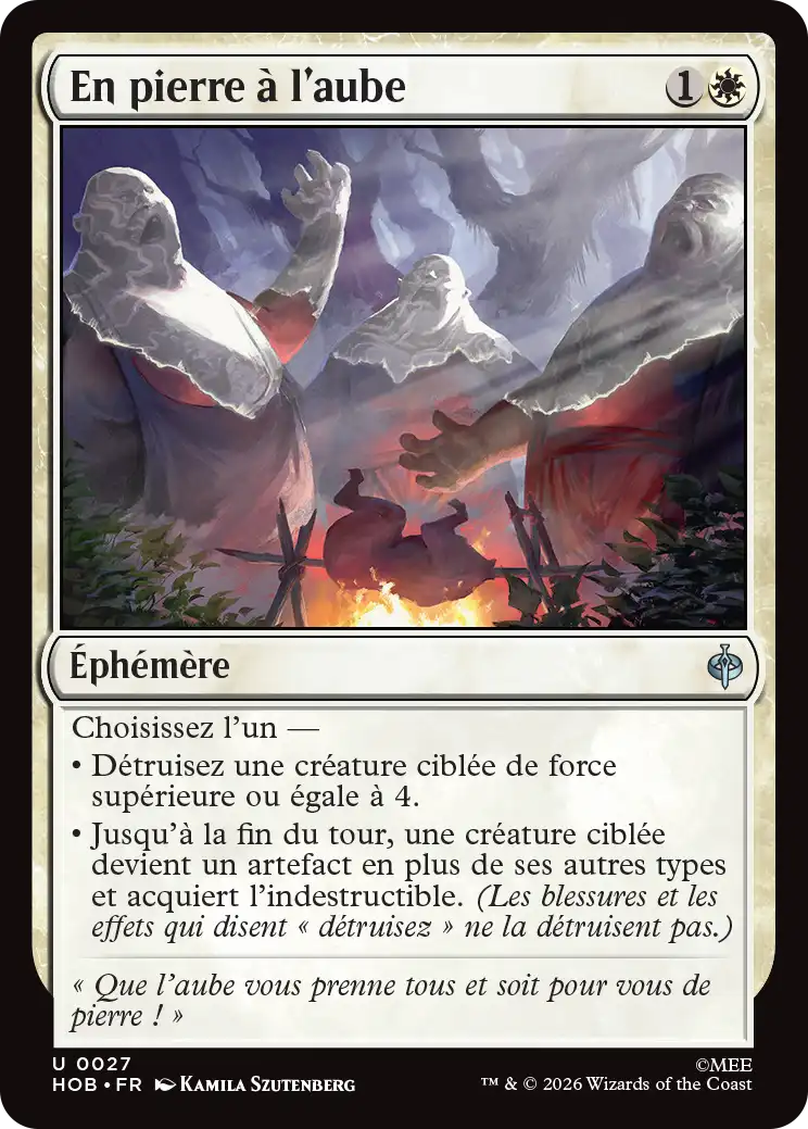 En pierre à l’aube
