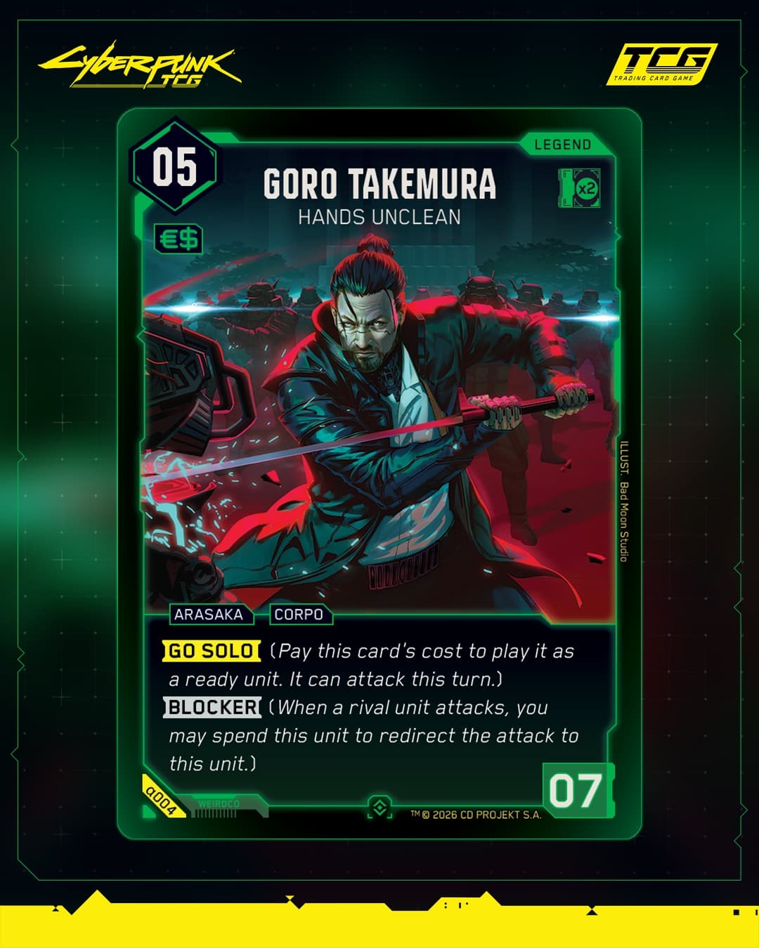 Deck préconstruit Arasaka — Cyberpunk TCG