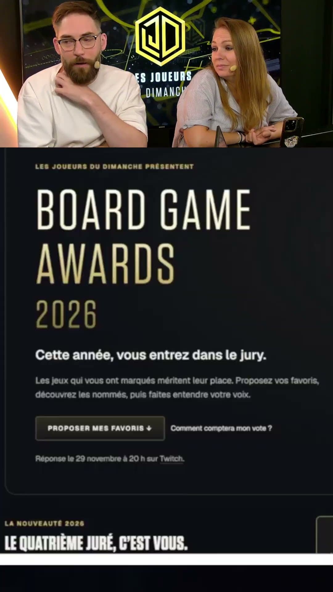 Rejoignez le JURY ! #boardgameawards #vote #j2s #jeudesociété #lesjoueursdudimanche
