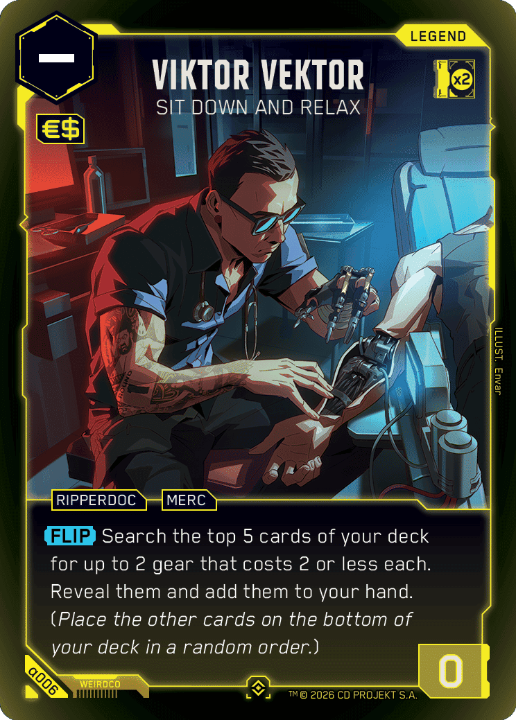Carte Viktor Vektor — Cyberpunk TCG