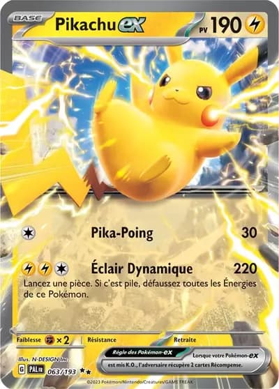 Pikachu ex – Évolutions à Paldea